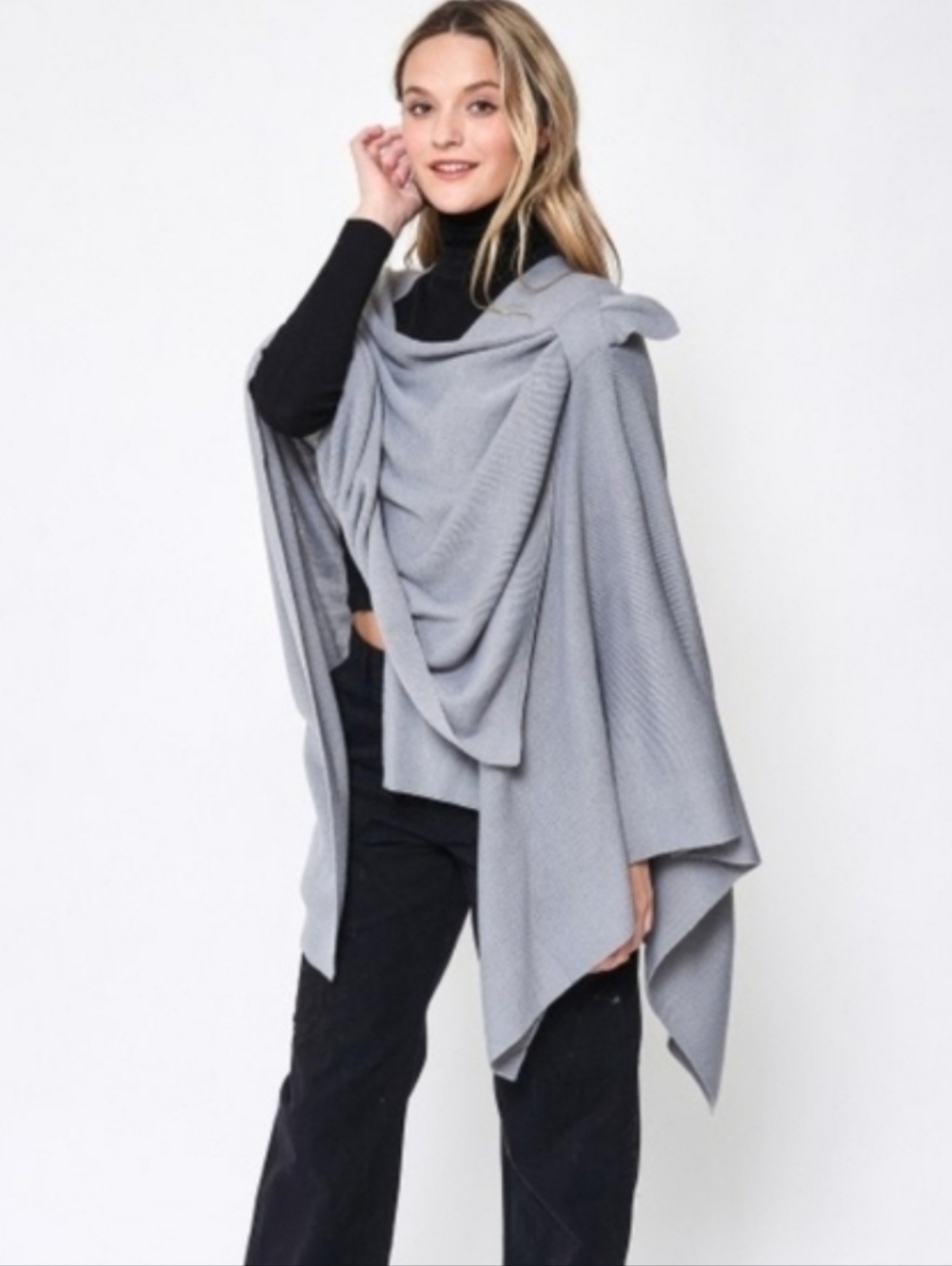 Ruana with Strap